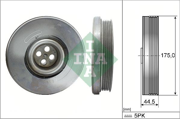 INA 544 0604 10 - Шків, колінчатий вал autodetail.com.ua