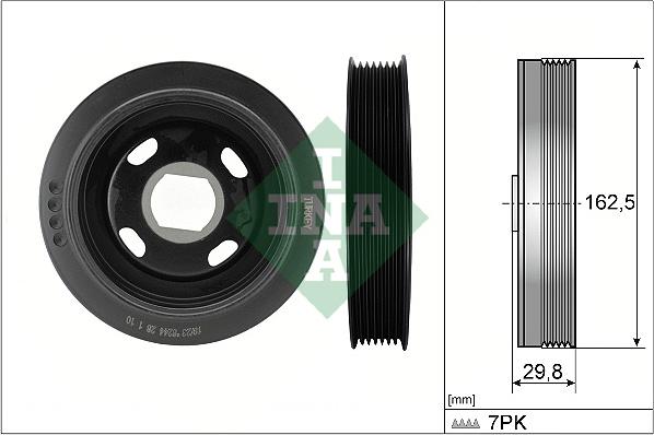INA 544 0179 10 - Шків, колінчатий вал autodetail.com.ua