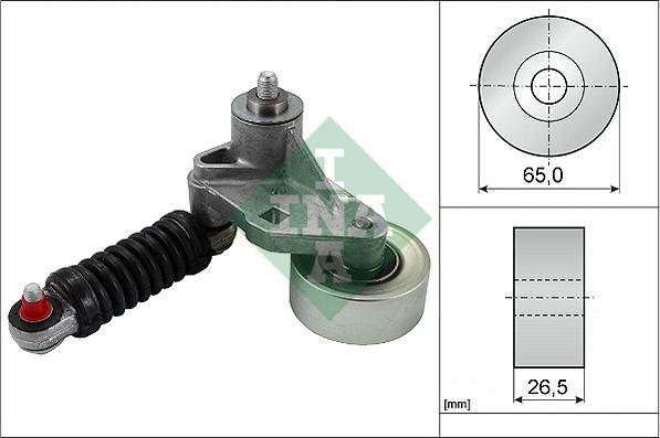 INA 534 0037 10 - Натяжний пристрій, клиновий ремінь autodetail.com.ua