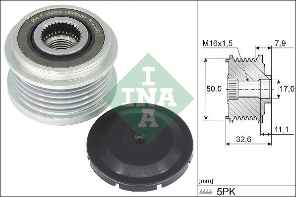 INA 535 0359 10 - Шків, генератор autodetail.com.ua