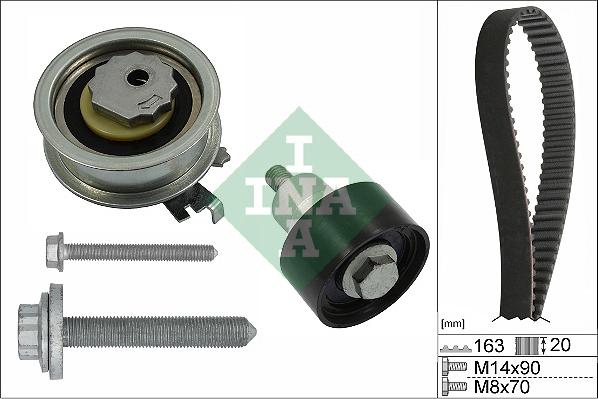 INA 530 0592 11 - Комплект зубчастих ременів autodetail.com.ua