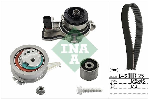 INA 530 0665 30 - Водяний насос + зубчастий ремінь autodetail.com.ua