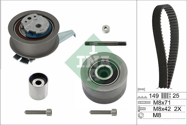 INA 530 0835 10 - Комплект зубчастих ременів autodetail.com.ua