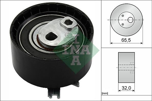 INA 531 0409 30 - Натяжний ролик, зубчастий ремінь autodetail.com.ua