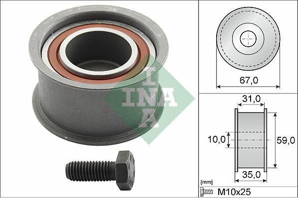 INA 532 0159 10 - Відвідний/напрямний ролик, зубчастий ремінь autodetail.com.ua