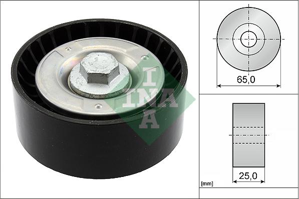 INA 532 0855 10 - Відвідний/напрямний ролик, поліклиновий ремінь autodetail.com.ua