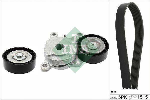 INA 529 0543 10 - Комплект поліклинових ременів autodetail.com.ua