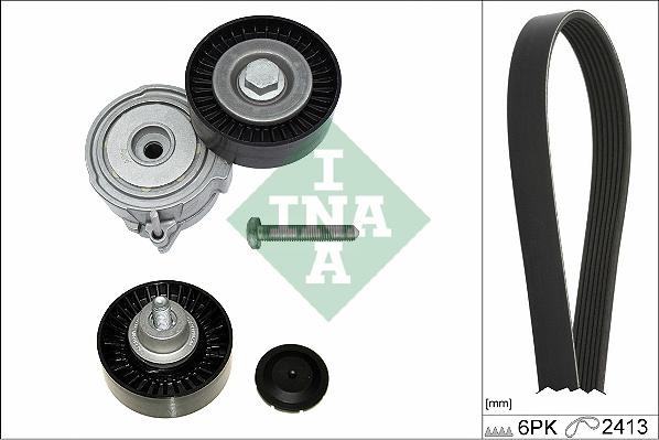 INA 529 0509 10 - Комплект поліклинових ременів autodetail.com.ua