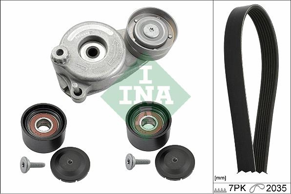 INA 529 0050 10 - Комплект поліклинових ременів autodetail.com.ua