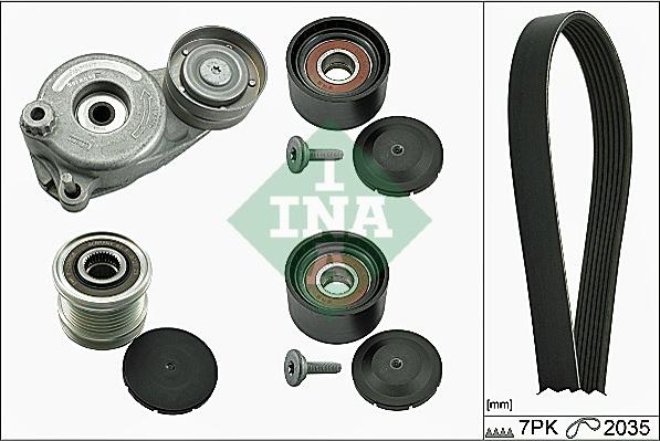 INA 529 0050 20 - Комплект поліклинових ременів autodetail.com.ua