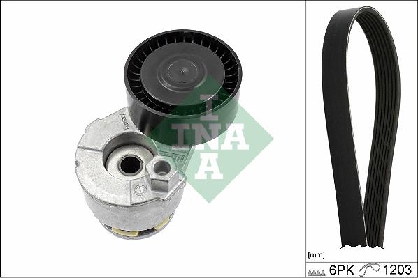 INA 529 0009 10 - Комплект поліклинових ременів autodetail.com.ua