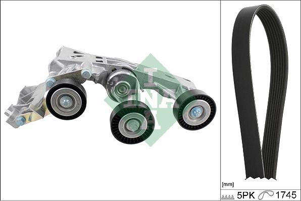INA 529 0148 10 - Комплект поліклинових ременів autodetail.com.ua