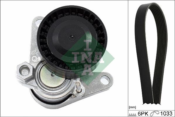 INA 529 0367 10 - Комплект поліклинових ременів autodetail.com.ua