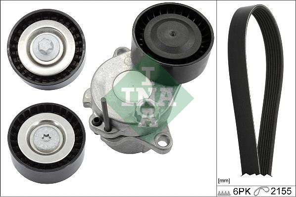INA 529 0321 10 - Комплект поліклинових ременів autodetail.com.ua
