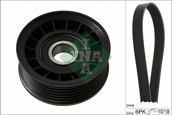 INA 529 0232 10 - Комплект поліклинових ременів autodetail.com.ua