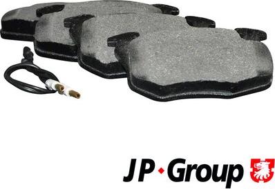JP Group 4163602810 - Комплект гальмівних накладок, дискове гальмо autodetail.com.ua