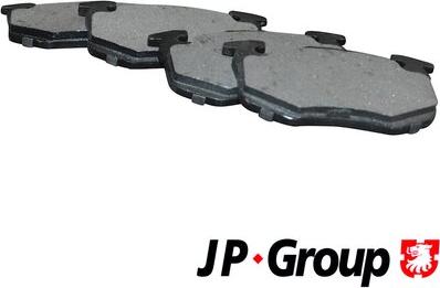JP Group 4163701110 - Комплект гальмівних накладок, дискове гальмо autodetail.com.ua