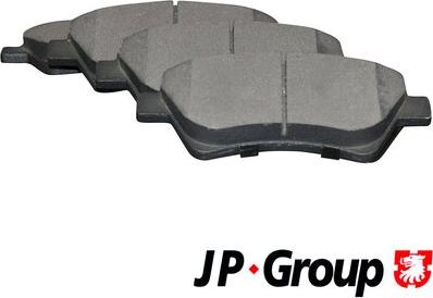 JP Group 4363601810 - Комплект гальмівних накладок, дискове гальмо autodetail.com.ua