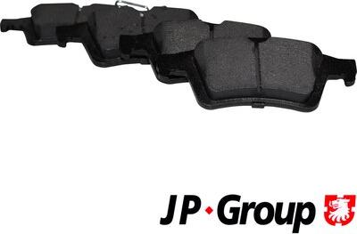 JP Group 1563701510 - Комплект гальмівних накладок, дискове гальмо autodetail.com.ua