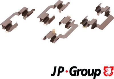 JP Group 1163650710 - Комплект приладдя, накладка дискового гальма autodetail.com.ua