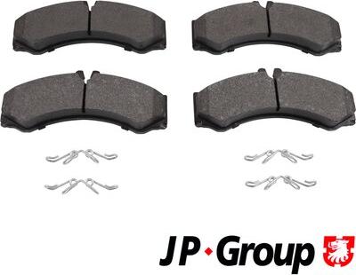 JP Group 1163601610 - Комплект гальмівних накладок, дискове гальмо autodetail.com.ua