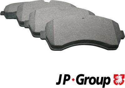 JP Group 1163601810 - Комплект гальмівних накладок, дискове гальмо autodetail.com.ua