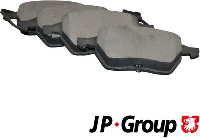 JP Group 1163602510 - Комплект гальмівних накладок, дискове гальмо autodetail.com.ua