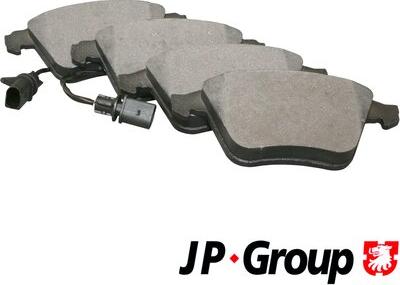 JP Group 1163602610 - Комплект гальмівних накладок, дискове гальмо autodetail.com.ua