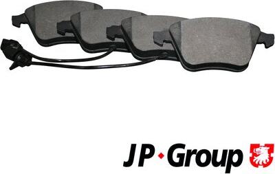 JP Group 1163607010 - Комплект гальмівних накладок, дискове гальмо autodetail.com.ua