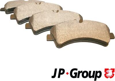 JP Group 1163705710 - Комплект гальмівних накладок, дискове гальмо autodetail.com.ua