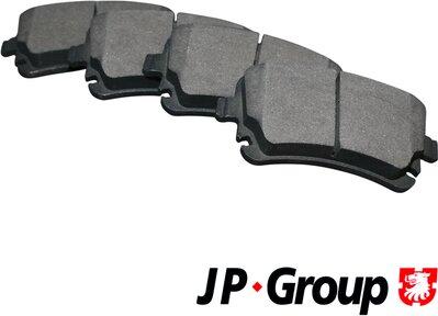 JP Group 1163706510 - Комплект гальмівних накладок, дискове гальмо autodetail.com.ua
