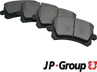 JP Group 1163706610 - Комплект гальмівних накладок, дискове гальмо autodetail.com.ua