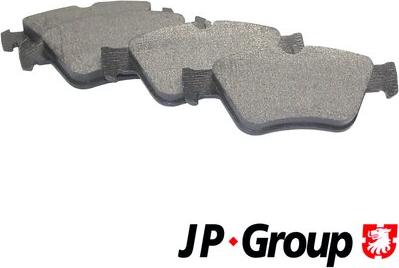 JP Group 1363600910 - Комплект гальмівних накладок, дискове гальмо autodetail.com.ua