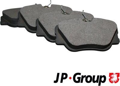JP Group 1363600110 - Комплект гальмівних накладок, дискове гальмо autodetail.com.ua