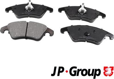 JP Group 1363601410 - Комплект гальмівних накладок, дискове гальмо autodetail.com.ua
