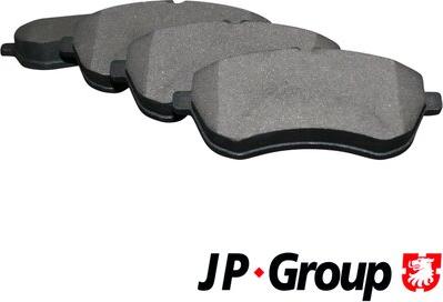 JP Group 1363601310 - Комплект гальмівних накладок, дискове гальмо autodetail.com.ua
