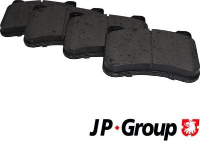 JP Group 1363603710 - Комплект гальмівних накладок, дискове гальмо autodetail.com.ua