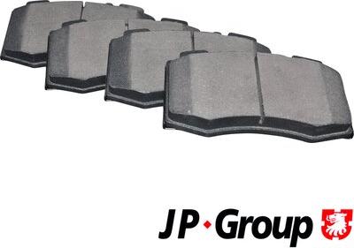 JP Group 1363602310 - Комплект гальмівних накладок, дискове гальмо autodetail.com.ua