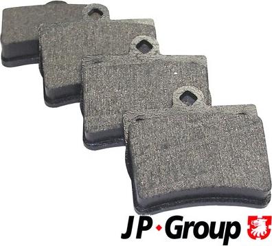 JP Group 1363700710 - Комплект гальмівних накладок, дискове гальмо autodetail.com.ua