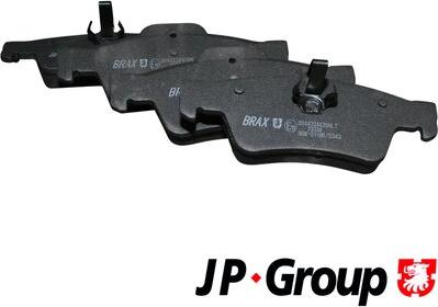 JP Group 1363701010 - Комплект гальмівних накладок, дискове гальмо autodetail.com.ua