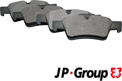 JP Group 1363701210 - Комплект гальмівних накладок, дискове гальмо autodetail.com.ua