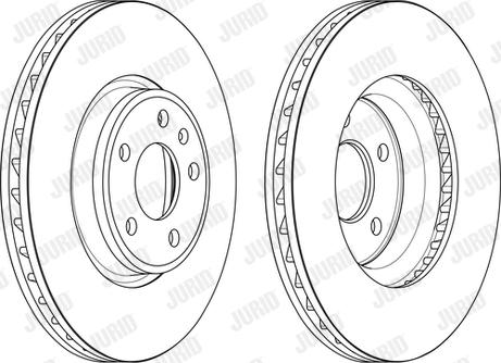 Jurid 563174JC-1 - Гальмівний диск autodetail.com.ua