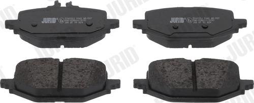 Jurid 574233J - Комплект гальмівних накладок, дискове гальмо autodetail.com.ua