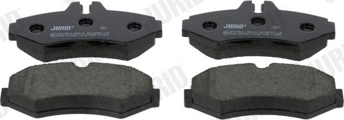 Jurid 571950J - Комплект гальмівних накладок, дискове гальмо autodetail.com.ua