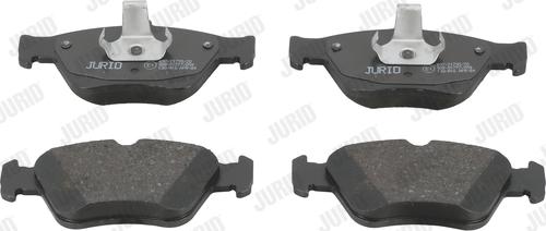 Jurid 571877J - Комплект гальмівних накладок, дискове гальмо autodetail.com.ua