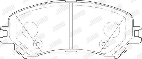 Jurid 573673J - Комплект гальмівних накладок, дискове гальмо autodetail.com.ua