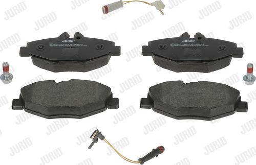 Jurid 573091J - Комплект гальмівних накладок, дискове гальмо autodetail.com.ua