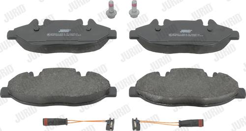 Jurid 573221J - Комплект гальмівних накладок, дискове гальмо autodetail.com.ua