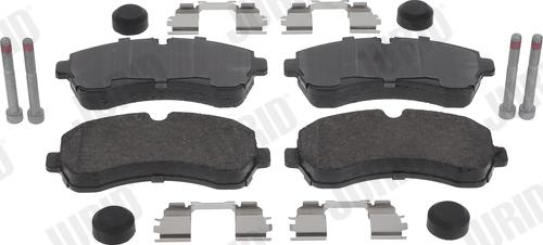 Jurid 573761J - Комплект гальмівних накладок, дискове гальмо autodetail.com.ua