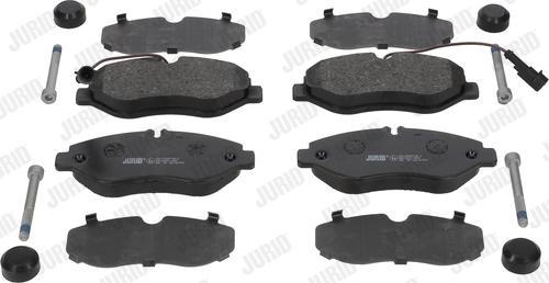 Jurid 2919009561 - Комплект гальмівних накладок, дискове гальмо autodetail.com.ua